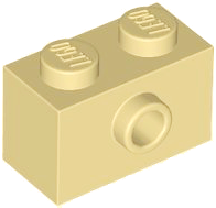 Part 86876 - Brick, Modified 1 x 2 with Stud on Side - De BrickPlaats