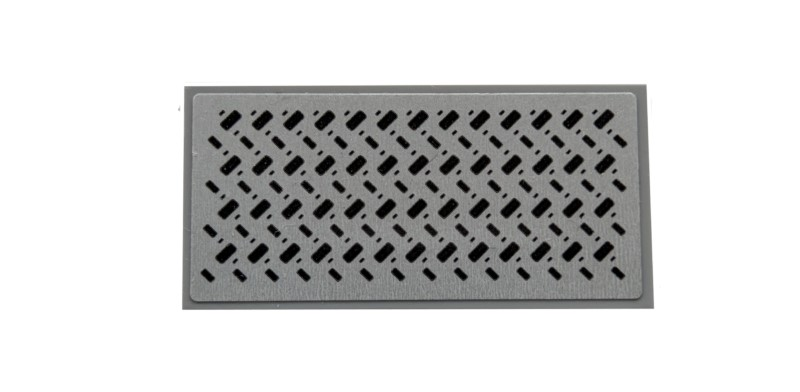 Part 87079pb0583 - Tile 2 x 4 with Tread Plate Pattern (Sticker) - Set 42078 - De BrickPlaats