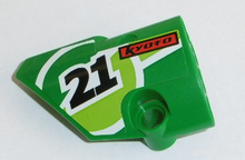Part 87080pb035 - Technic, Panel Fairing # 1 Small Smooth Short, Side A with '21' and 'KYOTO' Pattern (Sticker) - Set 8864 - De BrickPlaats