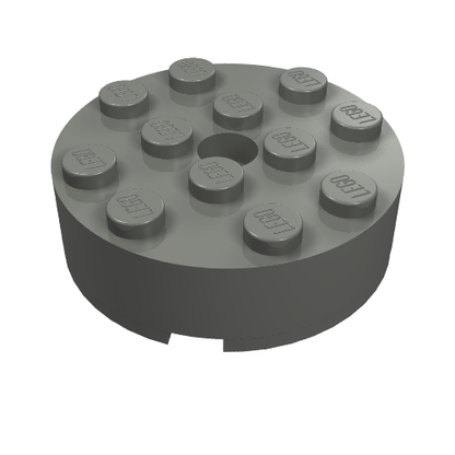 Part 87081 - Brick, Round 4 x 4 with Hole - De BrickPlaats