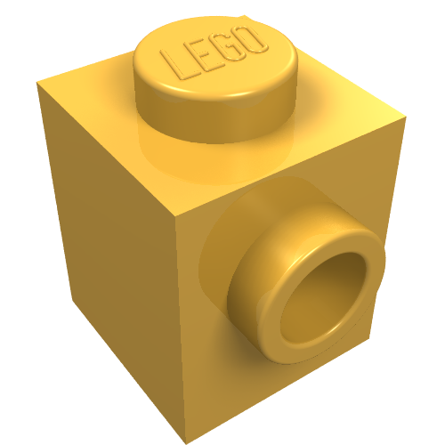 Part 87087 - Brick, Modified 1 x 1 with Stud on Side - De BrickPlaats