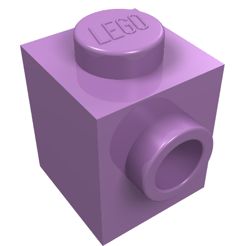 Part 87087 - Brick, Modified 1 x 1 with Stud on Side - De BrickPlaats