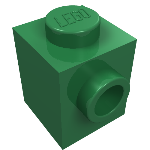 Part 87087 - Brick, Modified 1 x 1 with Stud on Side - De BrickPlaats