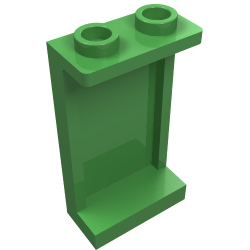 Part 87544 - Panel 1 x 2 x 3 with Side Supports - Hollow Studs - De BrickPlaats