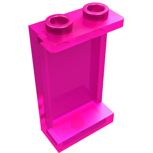 Part 87544 - Panel 1 x 2 x 3 with Side Supports - Hollow Studs - De BrickPlaats