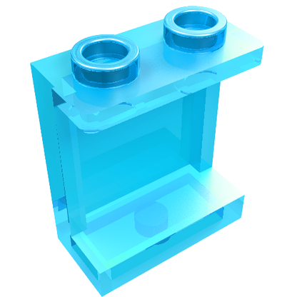 Part 87552 - Panel 1 x 2 x 2 with Side Supports - Hollow Studs - De BrickPlaats