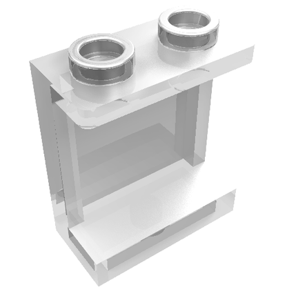 Part 87552 - Panel 1 x 2 x 2 with Side Supports - Hollow Studs - De BrickPlaats