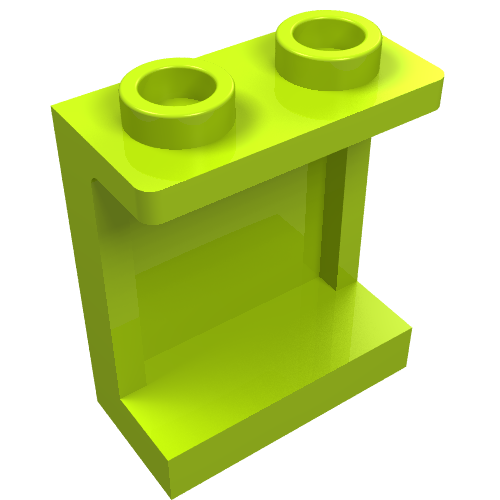 Part 87552 - Panel 1 x 2 x 2 with Side Supports - Hollow Studs - De BrickPlaats