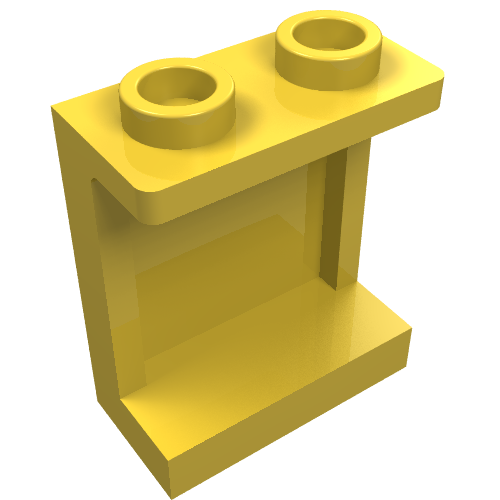 Part 87552 - Panel 1 x 2 x 2 with Side Supports - Hollow Studs - De BrickPlaats