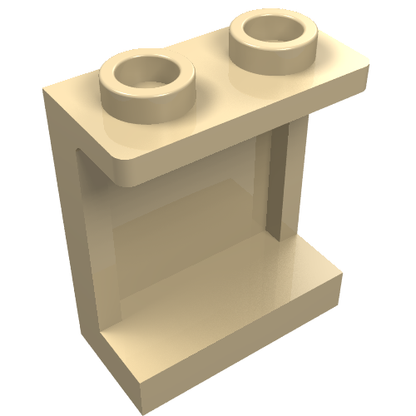 Part 87552 - Panel 1 x 2 x 2 with Side Supports - Hollow Studs - De BrickPlaats