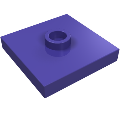 Part 87580 - Plate, Modified 2 x 2 with Groove and 1 Stud in Center (Jumper) - De BrickPlaats