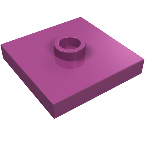 Part 87580 - Plate, Modified 2 x 2 with Groove and 1 Stud in Center (Jumper) - De BrickPlaats