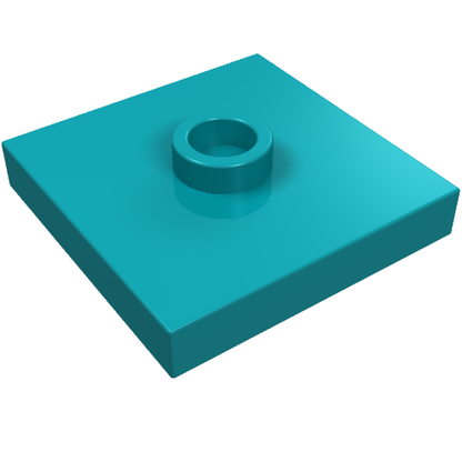 Part 87580 - Plate, Modified 2 x 2 with Groove and 1 Stud in Center (Jumper) - De BrickPlaats
