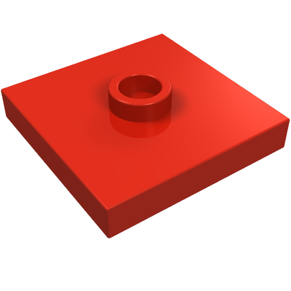 Part 87580 - Plate, Modified 2 x 2 with Groove and 1 Stud in Center (Jumper) - De BrickPlaats