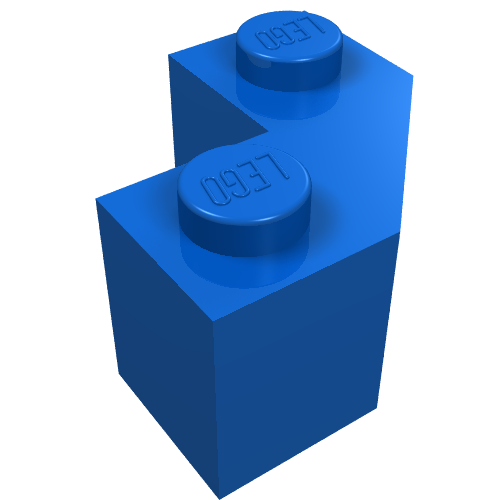 Part 87620 - Brick, Modified Facet 2 x 2 - De BrickPlaats