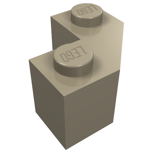 Part 87620 - Brick, Modified Facet 2 x 2 - De BrickPlaats