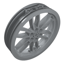 Part 88517 - Wheel 75mm D. x 17mm Motorcycle - De BrickPlaats