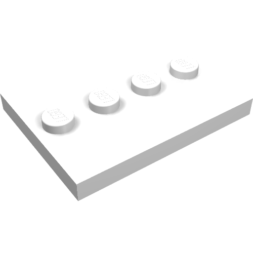 Part 88646 - Tile, Modified 3 x 4 with 4 Studs in Center - De BrickPlaats