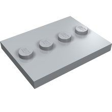 Part 88646 - Tile, Modified 3 x 4 with 4 Studs in Center - De BrickPlaats