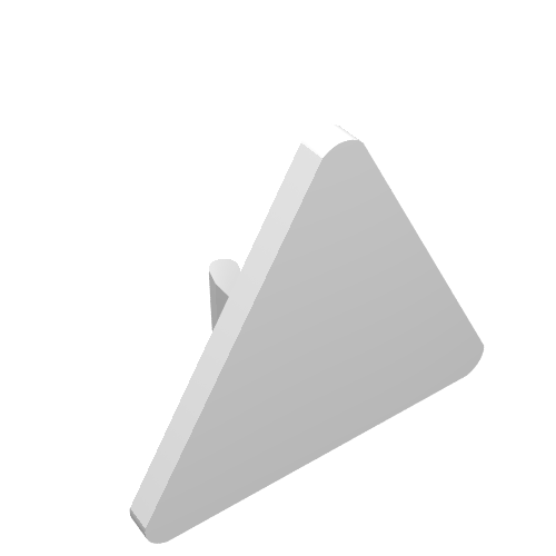 Part 892 - Road Sign 2 x 2 Triangle with Clip - De BrickPlaats