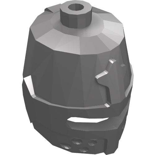 Part 89520 - Minifigure, Headgear Helmet Castle Closed with Eye Slit - De BrickPlaats
