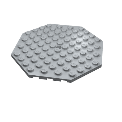 Part 89523 - Plate, Modified 10 x 10 Octagonal with Hole - De BrickPlaats