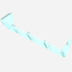 Part 89649 - Glass for Window 2 x 8 x 2 Boat - De BrickPlaats