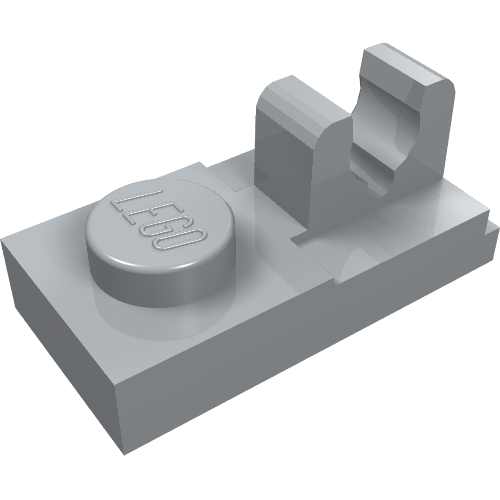 Part 92280 - Plate, Modified 1 x 2 with Clip with Center Cut on Top - De BrickPlaats