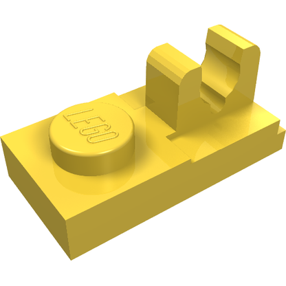 Part 92280 - Plate, Modified 1 x 2 with Clip with Center Cut on Top - De BrickPlaats