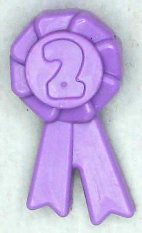 Part 92355f - Friends Accessories Award Ribbon with Number 2 - De BrickPlaats