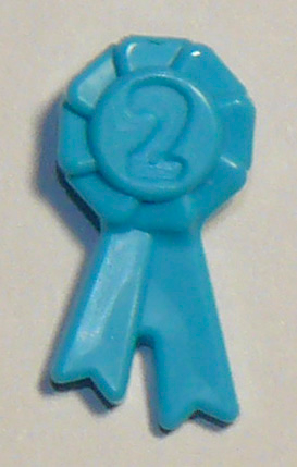 Part 92355f - Friends Accessories Award Ribbon with Number 2 - De BrickPlaats