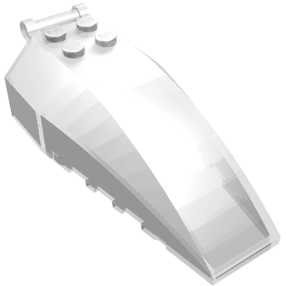 Part 92579 - Windscreen 8 x 4 x 2 with 4 Studs and Bar Handle - De BrickPlaats