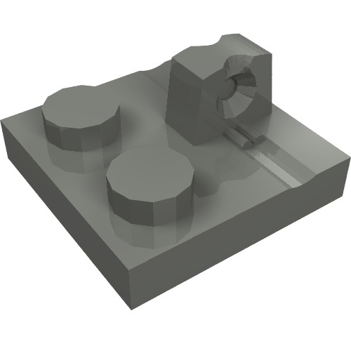 Part 92582 - Hinge Plate 2 x 2 Locking with 1 Finger on Top - De BrickPlaats