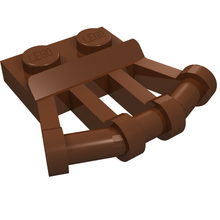 Part 92692 - Plate, Modified 1 x 2 with Angled Bar Handles on Side - De BrickPlaats