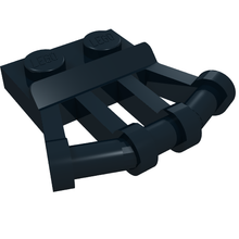 Part 92692 - Plate, Modified 1 x 2 with Angled Bar Handles on Side - De BrickPlaats