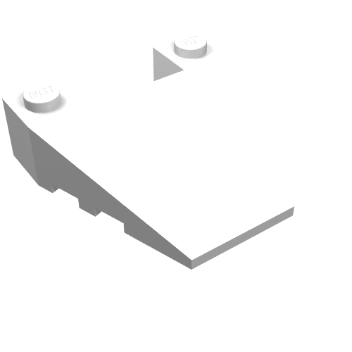 Part 93348 - Wedge 4 x 4 Taper with Stud Notches - De BrickPlaats