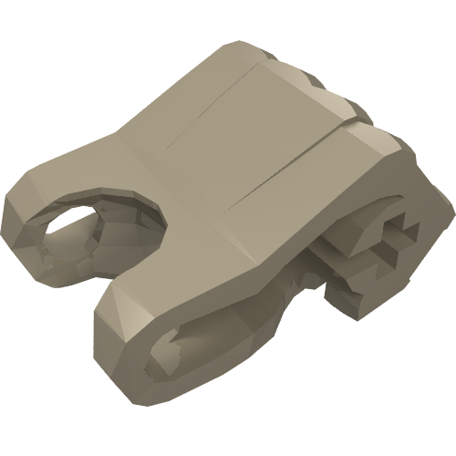 Part 93575 - Hero Factory Fist with Axle Hole - 4 Fingers - De BrickPlaats