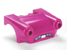Part 93597pb001 - Vehicle, Mudguard 3 x 4 with Headlights, Flat Fenders and License Plate Pattern - De BrickPlaats