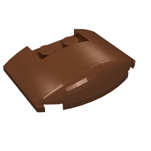 Part 93604 - Wedge 3 x 4 x 2/3 Triple Curved - De BrickPlaats