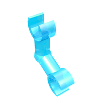 Part 93609 - Arm Skeleton, Bent with Clips (Horizontal Grip) - De BrickPlaats