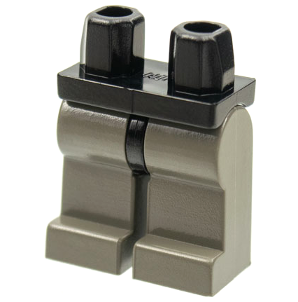 Part 970c10 - Hips and Dark Gray Legs - De BrickPlaats