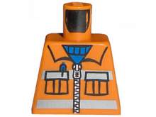 Part 973pb0263 - Torso Town Construction Zipper Vest with Pockets and Blue Shirt Pattern - De BrickPlaats