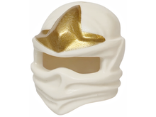 Part 98133pb01 - Minifigure, Headgear Ninjago Wrap with Gold 3 Point Emblem Pattern - De BrickPlaats