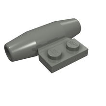 Part 98302 - Engine, Smooth Small, 1 x 2 Side Plate with Axle Holders and Slot - De BrickPlaats
