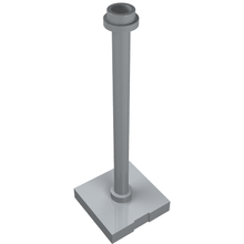 Part 98549 - Support 2 x 2 x 5 Bar on Tile Base with Hollow Stud and Stop Ring - De BrickPlaats