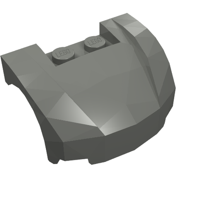 Part 98835 - Vehicle, Mudguard 3 x 4 x 1 2/3 Curved Front - De BrickPlaats
