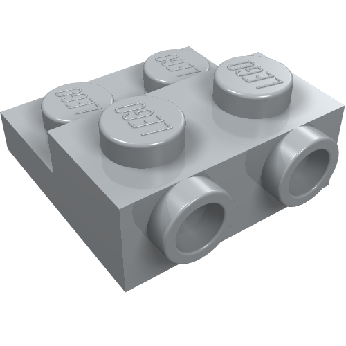 Part 99206 - Plate, Modified 2 x 2 x 2/3 with 2 Studs on Side - De BrickPlaats