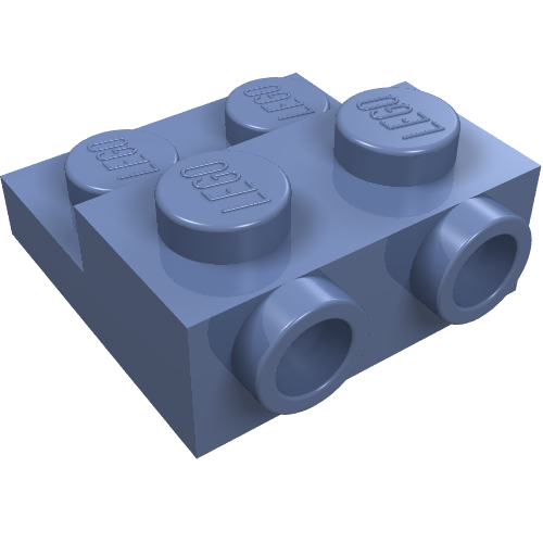 Part 99206 - Plate, Modified 2 x 2 x 2/3 with 2 Studs on Side - De BrickPlaats