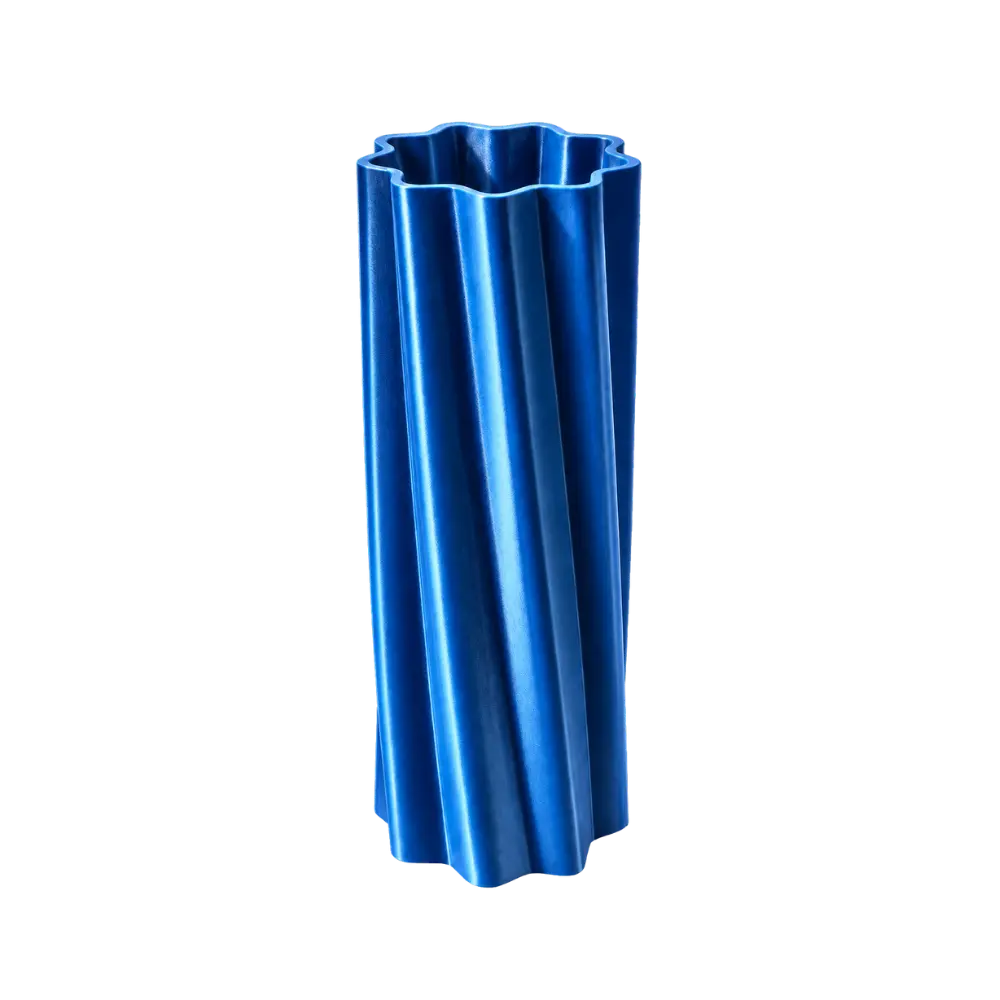 Vaas voor LEGO® bloemen Metallic Blauw Large