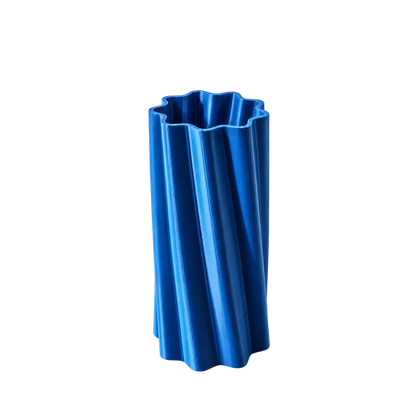 Vaas voor LEGO® bloemen Metallic Blauw Medium